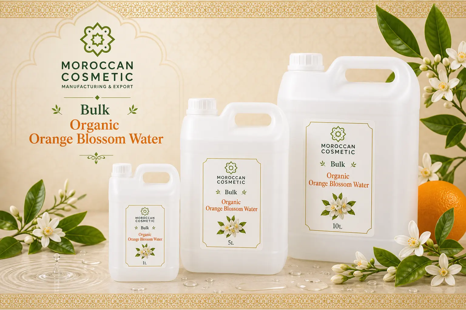 Orange Blossom Water Bulk and Wholesale Supplier from Morocco