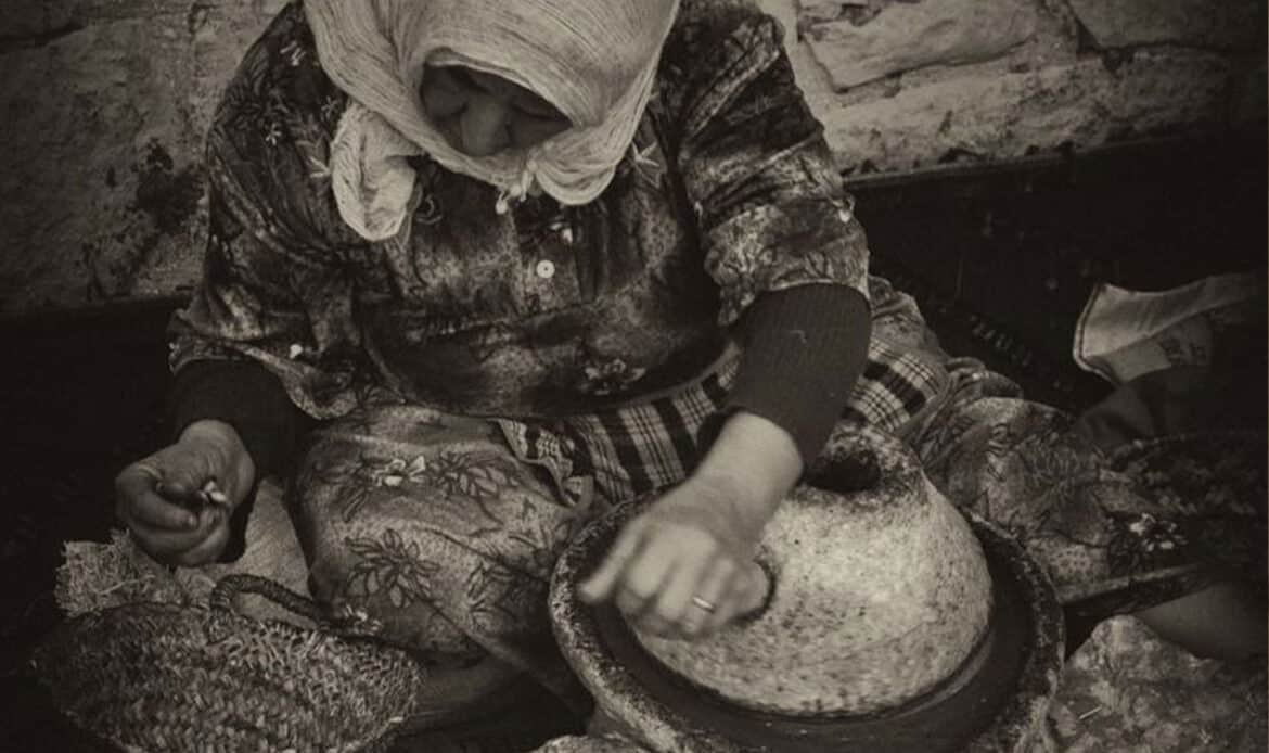 old woman manufacturing