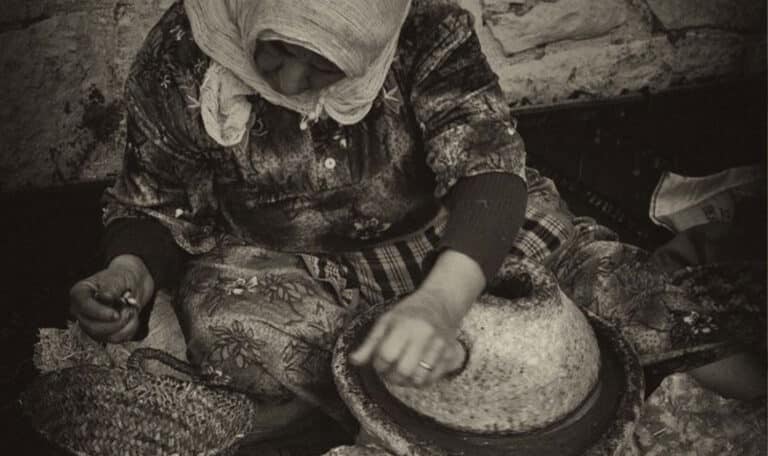 old woman manufacturing