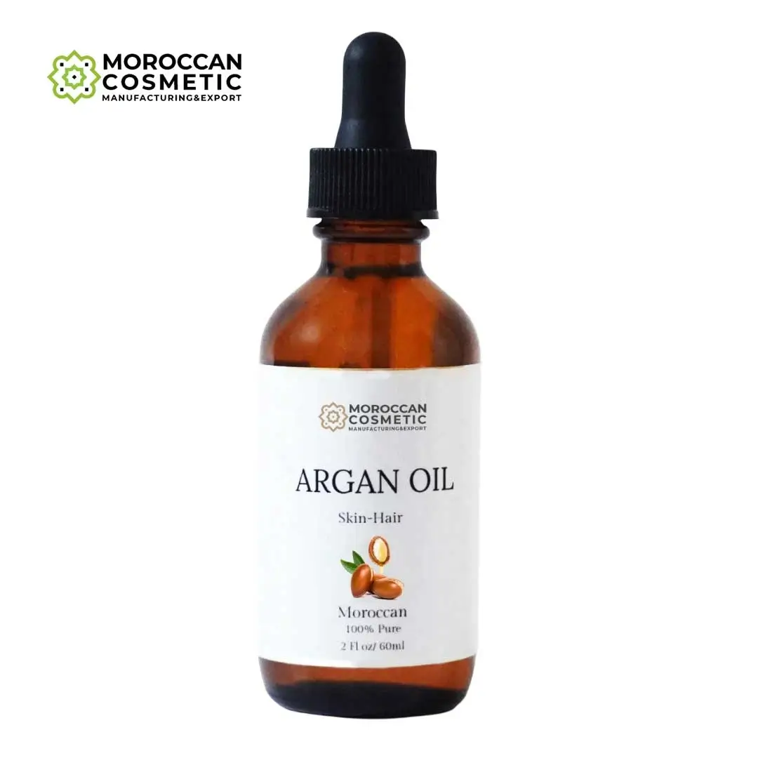 Moroccan argan oil bottle for skin and hair